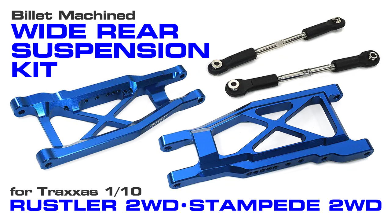 Rear +17mm Wide-Suspension Kit for Traxxas Stampede & Rustler w/ 3655R (#C34007)