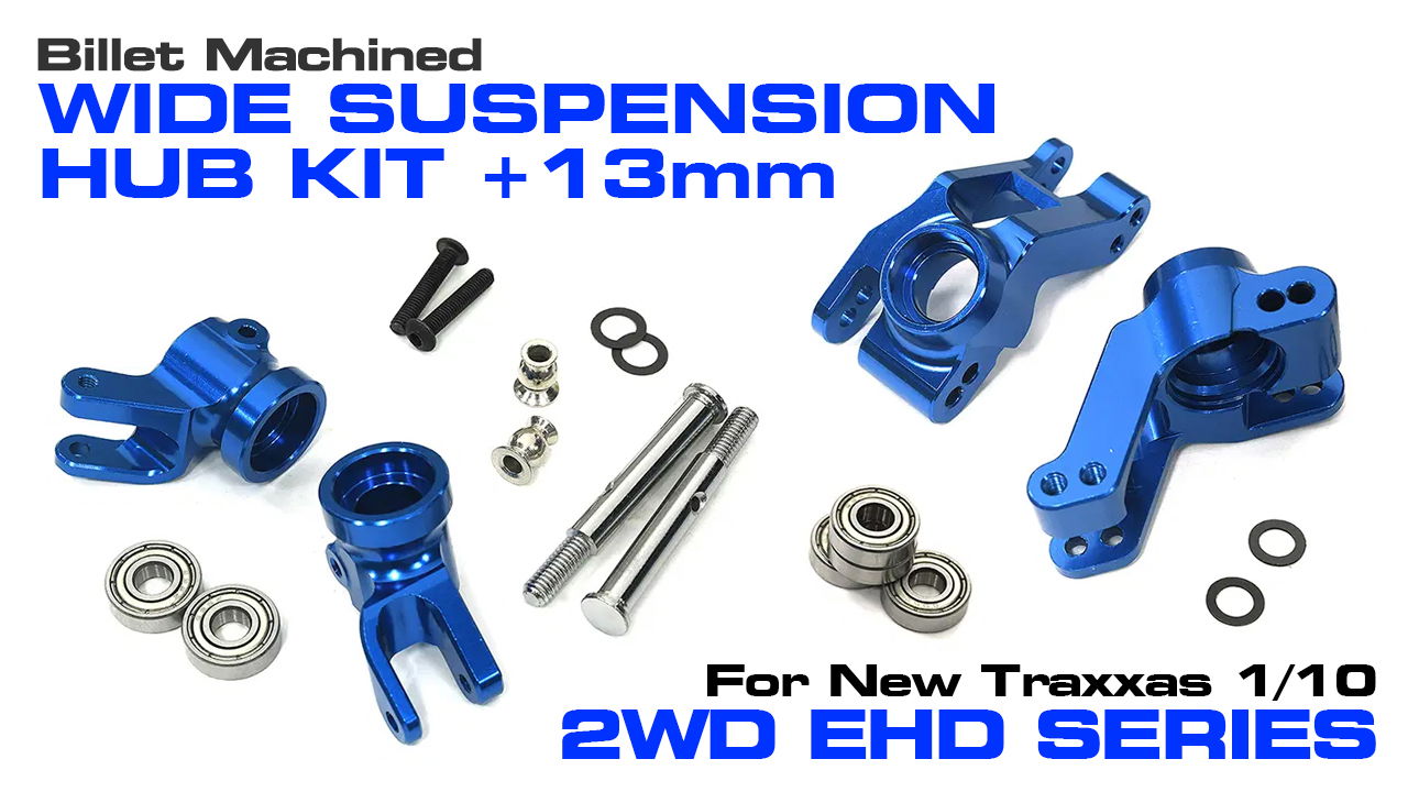 Wide Suspension Kit for most Traxxas 2WD EHD Vehicles (#C34008)