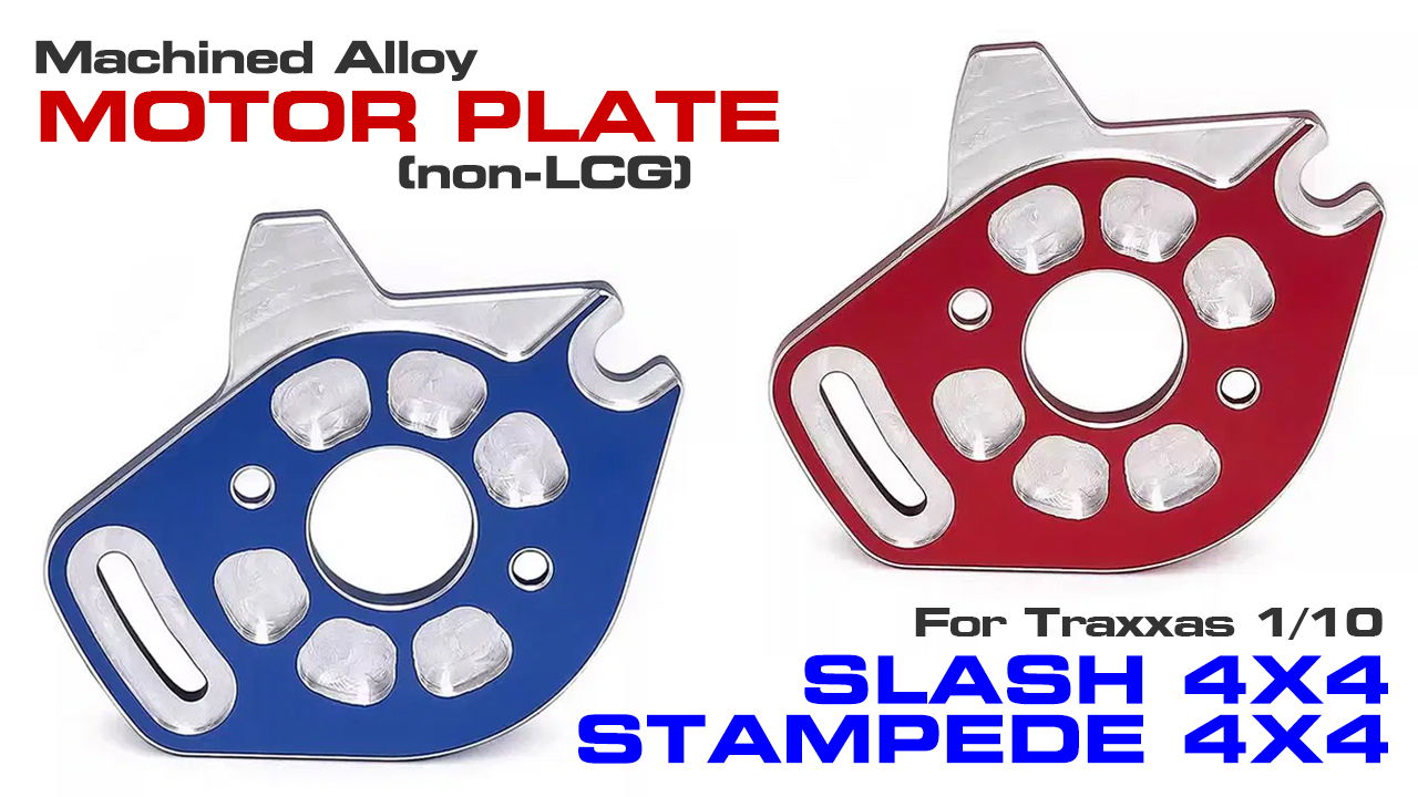 Machined Motor Plate for 1/10 Slash 4X4 & Stampede 4X4 (non-LCG) (#C34035)