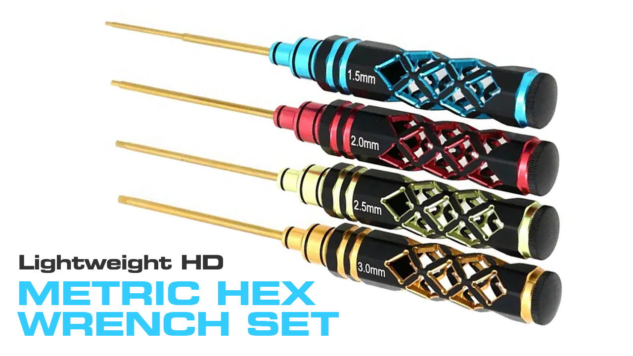 4-Pc. Lightweight HD Metric Hex Wrench Set (#C34061)