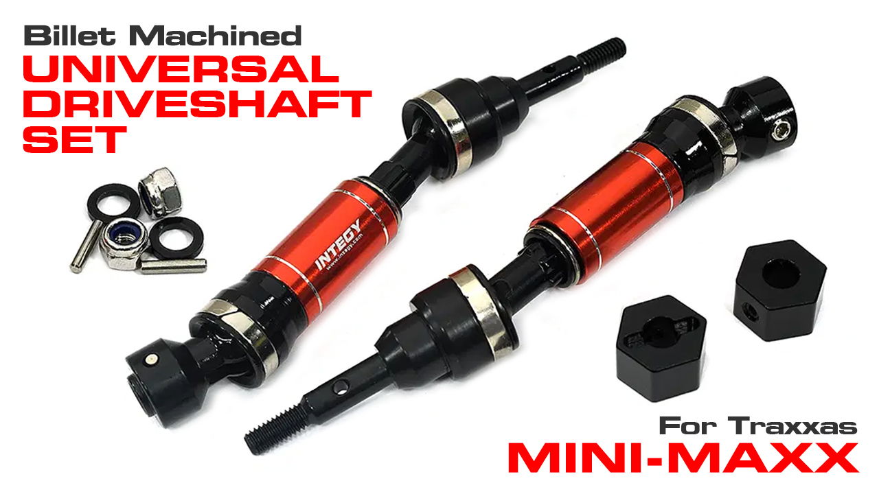 Billet Machined Universal Drive Shafts for Traxxas Mini Maxx (#C34066)