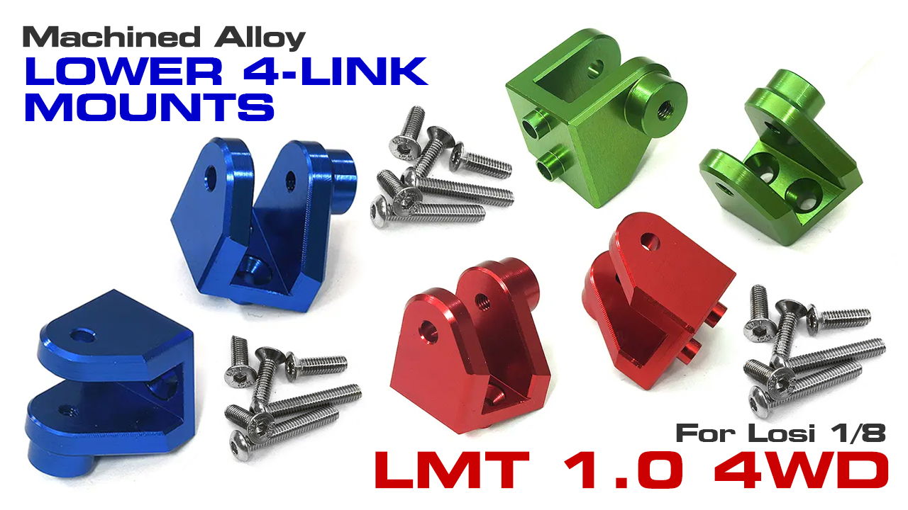 Alloy Lower 4-Link Mounts for Losi 1/8 LMT 1.0 4WD (#C34083)