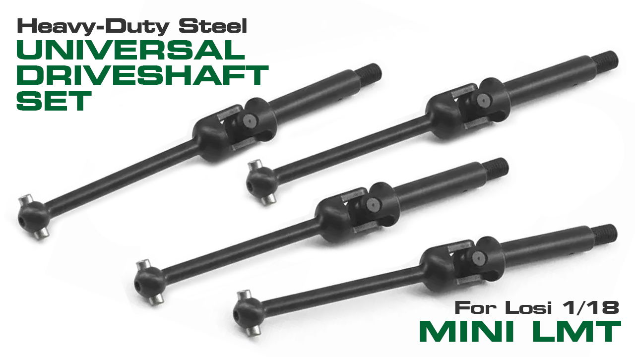 Steel Universal Drive Shaft Set for Losi 1/18 Mini LMT (#C34113)