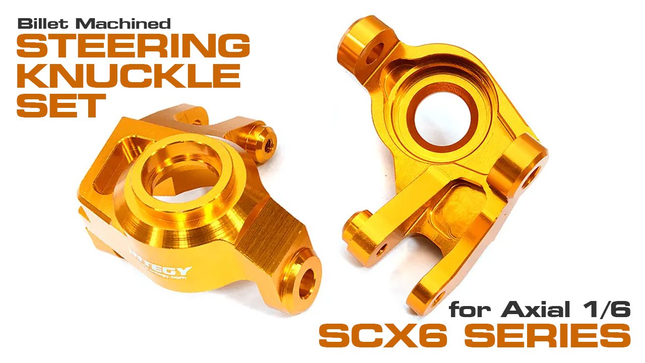 Billet Machined Steering Knuckles for Axial 1/6 SCX6 (#C32952)
