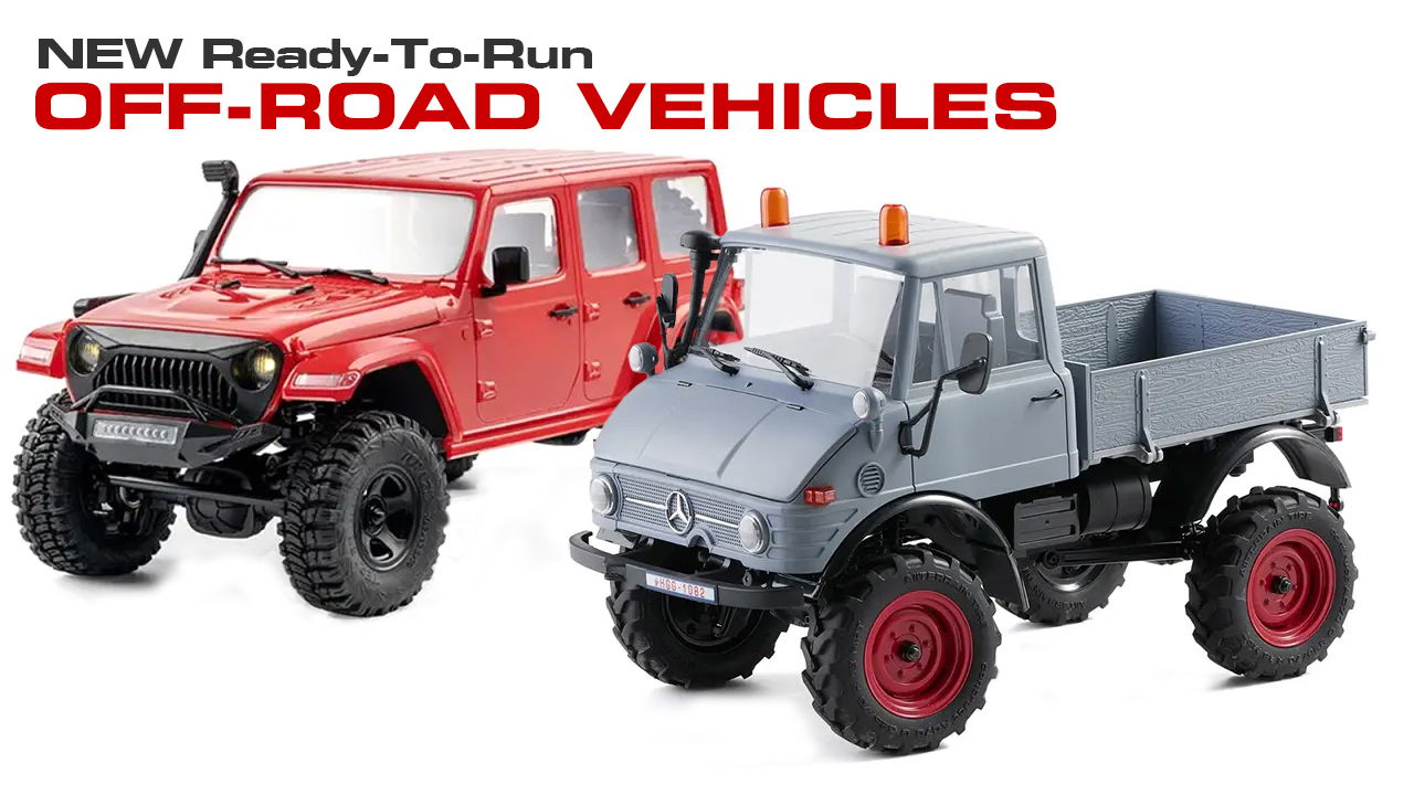Even More RTR (Ready-To-Run) Vehicles Added to the Catalog!
