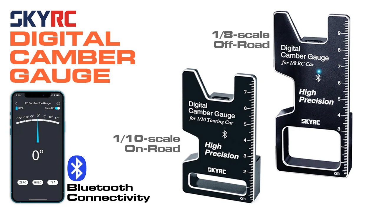 SkyRC CTG-015 Digital Bluetooth Camber Gauge (#SK-500042-01, SK500044-01)