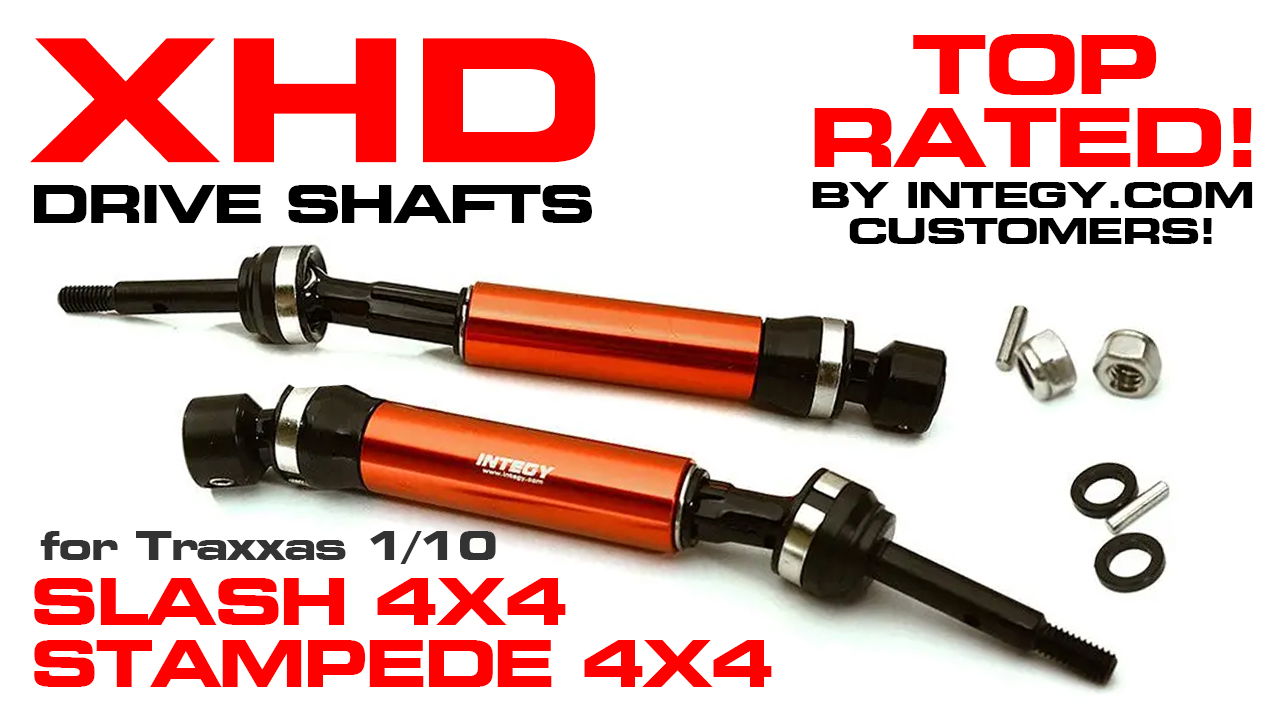 XHD Rear Universal Driveshafts for Traxxas 1/10 Slash & Stampede 4X4 (#T8564)